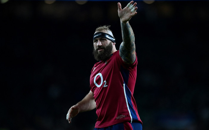 England's Joe Marler applauds fans during a friendly rugby union match between England and Tonga on 6 November 2021. Picture: AFP