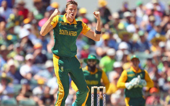 Morne Morkel celebrates after his five wicket haul in the second ODI against Australia at the WACA in Perth on 16 November 2014. Picture: Official Morne Morkel Facebook page.
