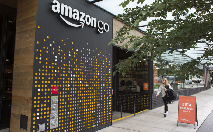 The Amazon Go grocery store at the Amazon corporate headquarters in Seattle, Washington. Picture: AFP