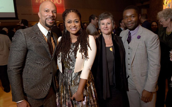 FILE: Musician Common, director Ava DuVernay, artistic director of the Palm Springs International Film Festival Helen Du Toit and actor David Oyelowo in Palm Springs, California. Picture: AFP