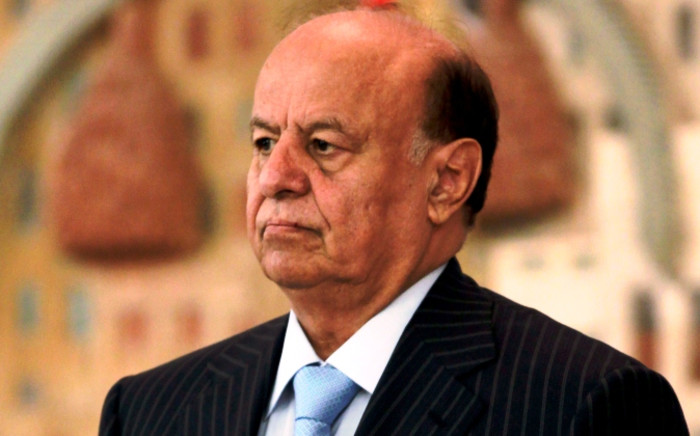  A file picture taken on 21 February, 2013 shows Yemeni President Abd-Rabbuh Mansur Hadi at a ministry of interior conference in the capital Sanaa. Picture: AFP.