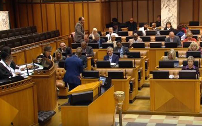 Members of Parliament are on debating whether to dissolve Parliament and hold early elections on 5 September 2017. Picture: Youtube. 