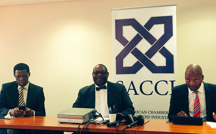SACCI gives press briefing on consultation with business on key legislation. Picture: Govan Whittles/EWN