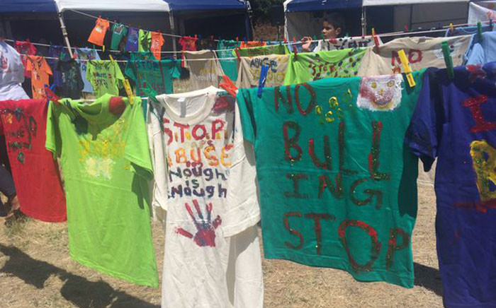 The ‘Air your Dirty Laundry’ campaign was launched on 03 December 2015 by the Saartjie Baartman Centre for women and children in Manenberg. Picture: Monique Mortlock/EWN.