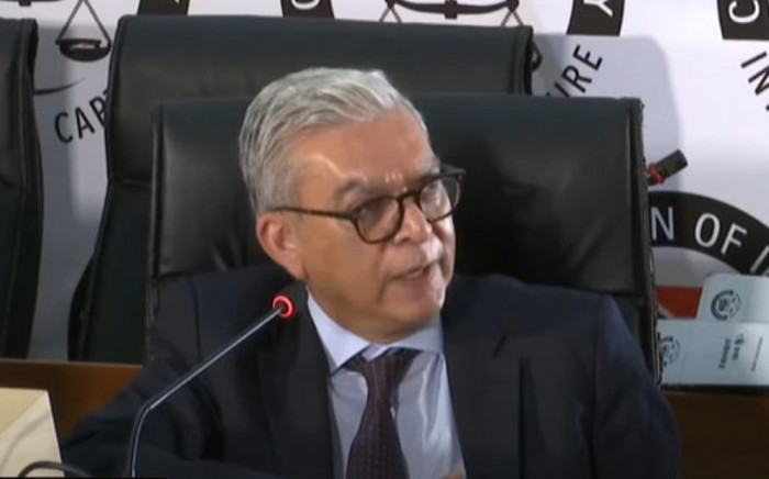 A screengrab of Transnet’s former Denel group chief executive Riaz Saloojee appearing at the state capture inquiry on 26 November 2020. Picture: SABC/YouTube

 

