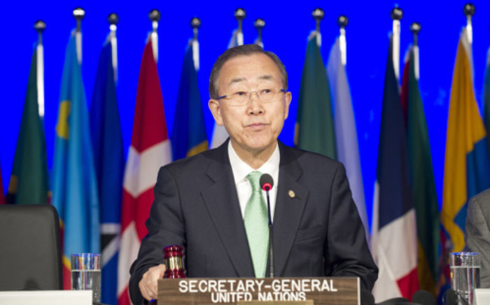 UN Secretary-General Ban Ki Moon speaking at the Rio+20 Summit in Brazil. Picture: The United Nations.