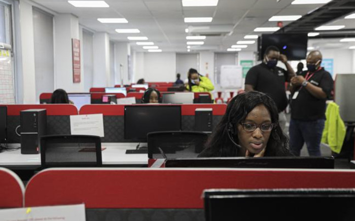 The extended UIF call centre in Johannesburg. Picture: Kayleen Morgan/EWN