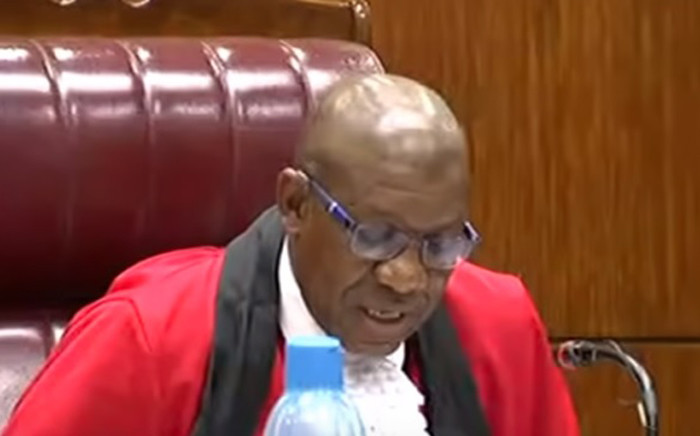 A screengrab of Judge Joseph Matshitse handing down judgment in the case of three-year-old Baby Daniel’s murder. Picture: YouTube