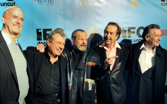 The surviving members of the Monty Python troupe at the Ziegfield Theatre on 15 October 2009. From left are: John Cleese, Terry Jones, Terry Gilliam, Eric Idle and Michael Palin. Picture: AFP.