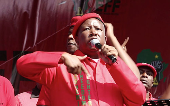 Economic Freedom Fighter's leader Julius Malema launched the party's manifesto on Saturday in Tembisa. Picture: EWN