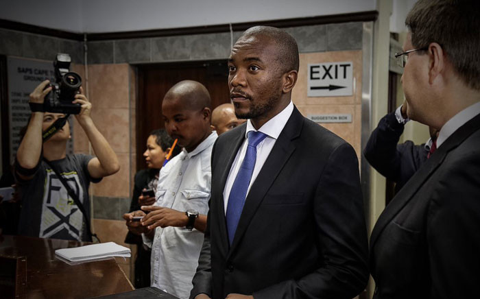DA leader Mmusi Maimane at the Cape Town Central Police Station on 17 March 2016. Picture: Thomas Holder/EWN.