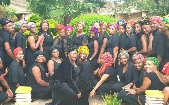 Women dressed in all black and donning doeks, heeding the ANC's call to honour Winnie Madikizela-Mandela. Picture: Twitter @MYANC . 