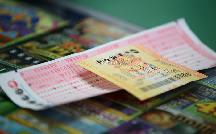  FILE: A Powerball ticket. Picture: AFP.