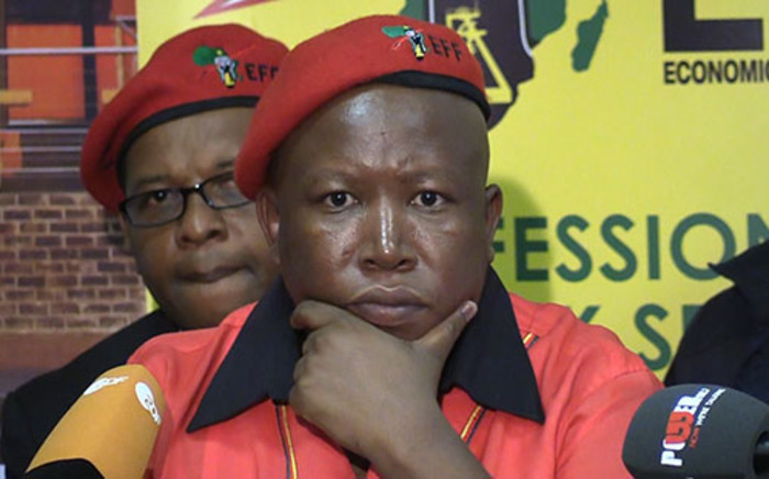 EFF leader Julius Malema. Picture: Vumani Mkhize/EWN.