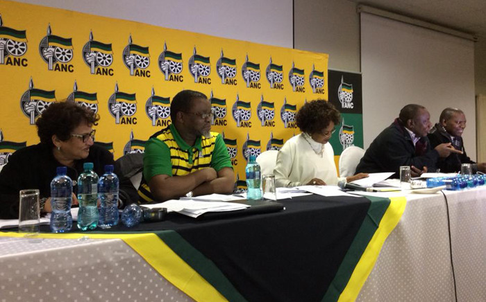 African National Congress's Secretary-General Gwede Mantashe and her deputy Jessie Duarte during a press briefing where the party was announcing its mayoral candidates for 2016 municipal elections on 18 June 2016. Picture: MyANC official Facebook page. 