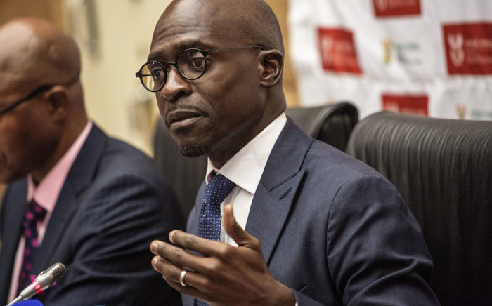 FILE: Finance Minister Malusi Gigaba at a briefing. Picture: AFP