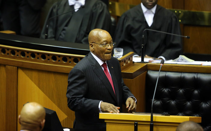 FILE: President Jacob Zuma delivers his State of the Nation Address in Parliament. Picture: AFP