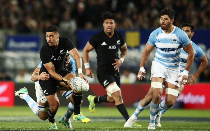 All Blacks pulled away with two late tries in a Rugby Championship triumph against Argentina at Trafalgar Park in Nelson. Picture: @AllBlacks/Twitter.