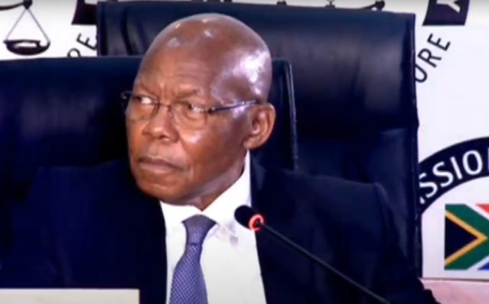 A screengrab of former Eskom board chairperson Ben Ngubane appearing at the state capture inquiry on 11 September 2020. Picture: SABC/YouTube