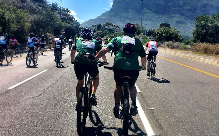 Cape Town Cycle Tour's participants on 11 March 2018. Picture: @CTCycleTour/Twitter.