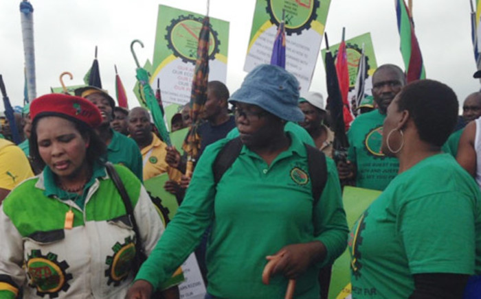 An estimated 80,000 Amcu members downed tools in the platinum sector in January and are demanding a basic salary of R12,500 per month. Picture: Mia Lindeque/EWN.