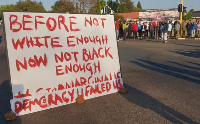 FILE: Ennerdale residents protest on 5 October 2018. Picture: Louise McAuliffe/EWN