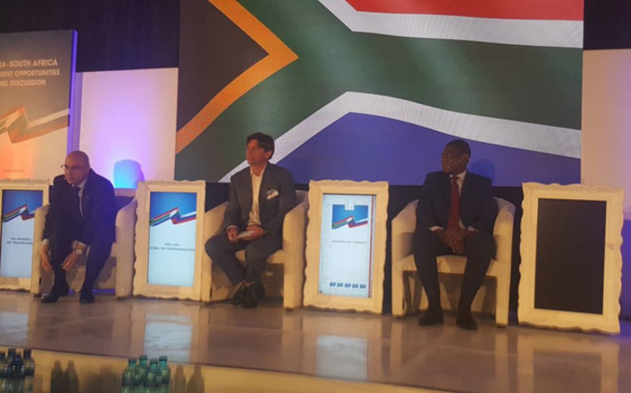 ANC Treasurer-General Paul Mashatile (right) takes part in a Russia-South Africa Investment Opportunities Panel Discussion in Rosebank, Johannesburg. Picture: @MYANC/Twitter