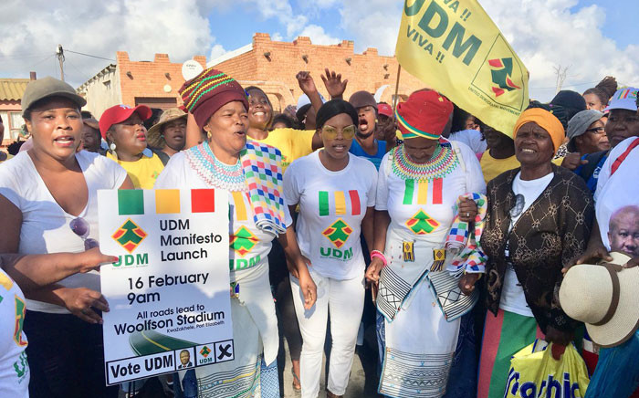 UDM supporters pictured ahead of the party's manifesto launch on 16 February 2019. Picture: @UDmRevolution/Twitter