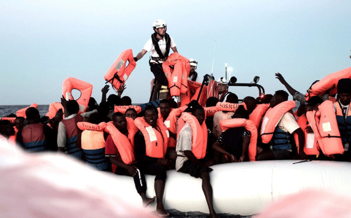 FILE: Survivors rescued from the Mediterranean by the 'Aquarius', which is operated by the Medecins Sans Frontieres and SOS Mediterranee charities. Picture: unhcr.org