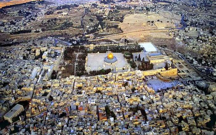 The City of Jerusalem's religous compound which includes Al-Aqsa Mosque, Dome of the Rock and the Western Wall among others. Picture: I Love Jerusalem/Facebook.