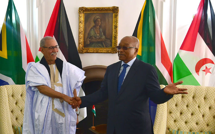 FILE: President Jacob Zuma meets President of the Sahrawi Arab Democratic Republic Brahim Ghali at Sefako Makgatho Presidential Guesthouse. Picture: GCIS.