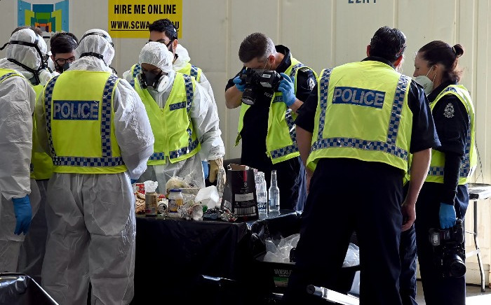 This undated handout photo shows police searching through rubbish collected during their search for four-year-old Cleo Smith, who disappeared from her family's tent in Western Australia during the early hours of 16 October. Cleo was found "alive and well" on 3 November. PICTURE: HANDOUT / WESTERN AUSTRALIAN POLICE FORCE / AFP