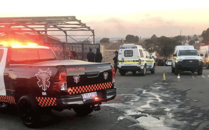 Two men have been killed and another seriously wounded in a shooting in Marlboro near Sandton on 12 July 2018. Picture: @EMER_G_MED/Twitter