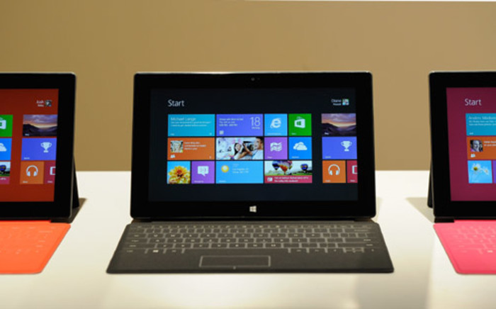 Microsoft's new tablet called Surface was unveiled on June 18, 2012 in Los Angeles, California. Picture: AFP.
