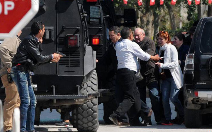 FILE: Tunisian security forces secure the area after gunmen attacked the Bardo Museum. Picture: AFP.