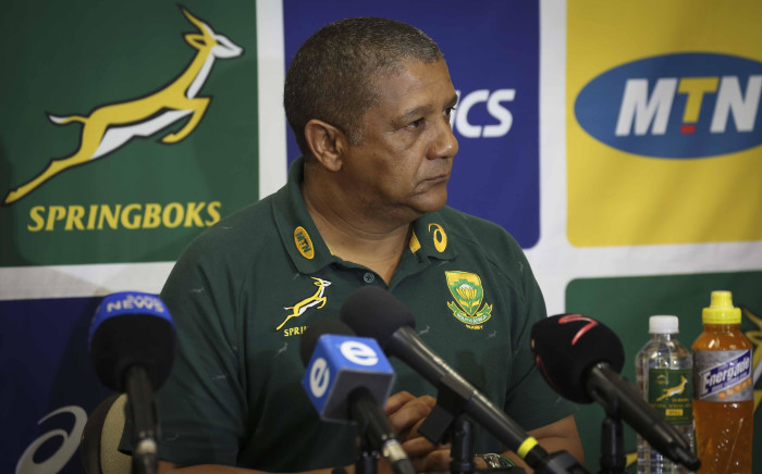 FILE: Springbok coach Allister Coetzee during a press conference. Picture: Cindy Archillies/EWN