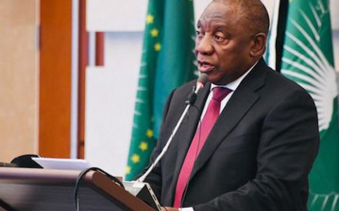 President Cyril Ramaphosa at the 33rd AU Summit in Addis Ababa. Picture: Twitter/Presidency