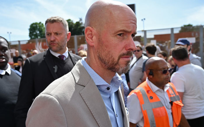 Manchester United manager Erik ten Hag arrives to watch the English Premier League football match between Crystal Palace and Manchester United at Selhurst Park in south London on 22 May 2022. Picture: JUSTIN TALLIS/AFP