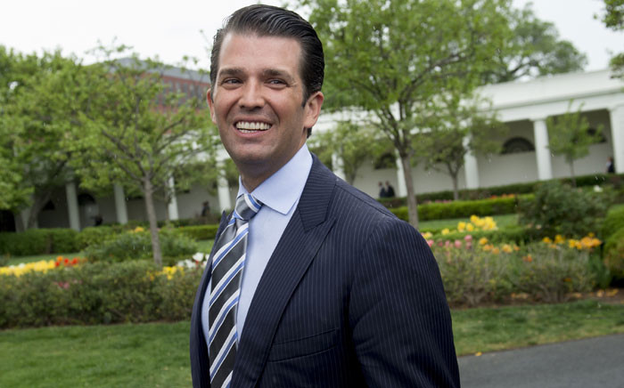 This file photo taken on 17 April 2017 shows Donald Trump, Jr., son of US President Donald Trump, attending the 139th White House Easter Egg Roll on the South Lawn of the White House in Washington, DC. Picture: AFP.