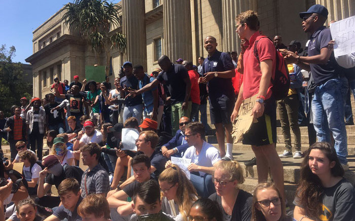 #TakeBackWits students gather at Wits University's Great Hall. Picture: EWN