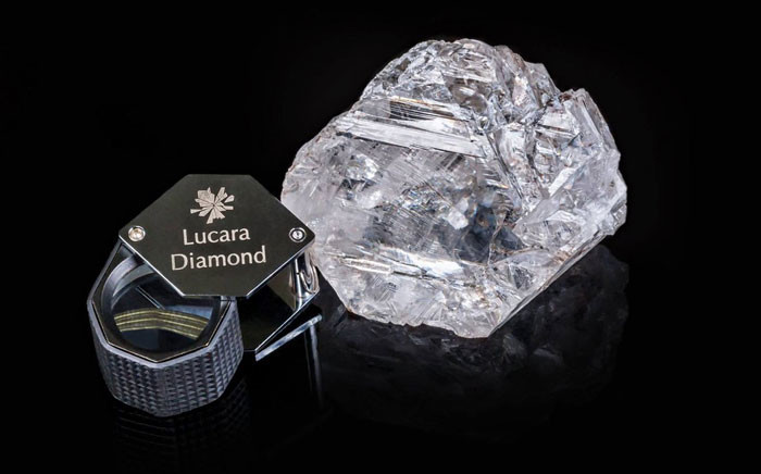The Lesedi la Rona, which means “our light” in the Tswana language spoken in Botswana, is the world's second-biggest gem quality diamond. Picture: Lucara Twitter: @LucaraDiamond