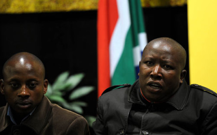 Former National Youth Development Agency chairman Andile Lungisa and former ANC Youth League Leader Julius Malema.