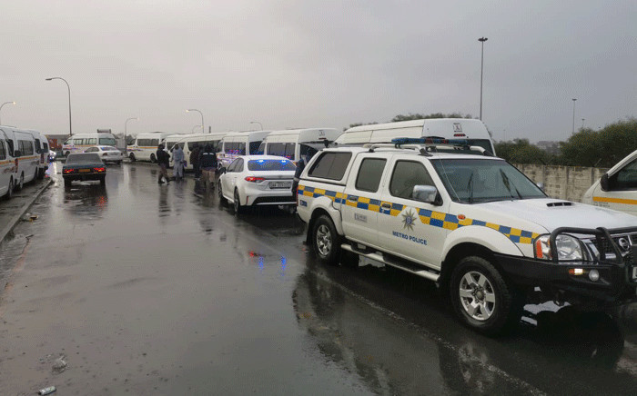 On 21 July 2021, officers conducted vehicle checks, searching for firearms and ensuring that those taxis that were operating were doing so legally in Cape Town. Picture: Supplied.