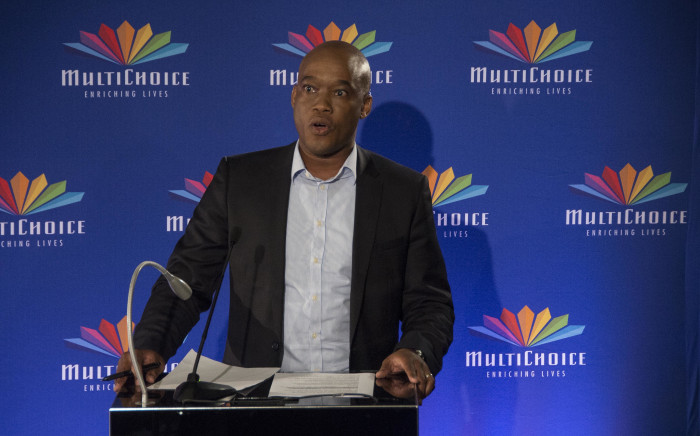 Calvo Mawela, CEO of Multichoice SA, details the findings into the company’s relationship with ANN7 at a press briefing on 31 January 2018. Picture: Ihsaan Haffejee/EWN