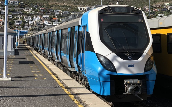 A Metrorail train in Cape Town. Picture: Metrorail.