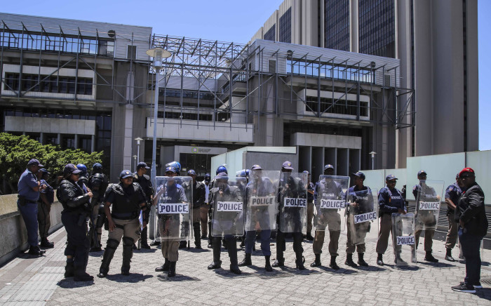Cape Town's Civic Centre was locked down after a group of MyCiTi protesters staged a protest. Picture: Cindy Archillies/EWN