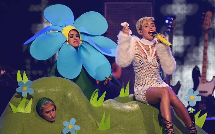 Entertainer Miley Cyrus performs onstage during the iHeartRadio Music Festival at the MGM Grand Garden Arena on September 21, 2013. Picture: AFP