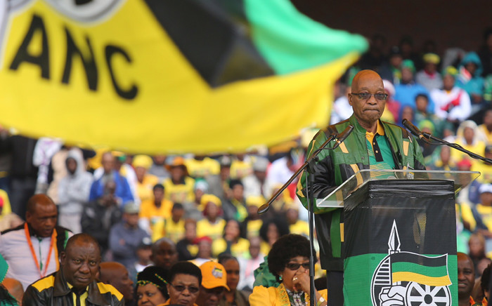 FILE: President Jacob Zuma delivering his 8th January statement to ANC members at Orlando Stadium as the party marks its 105th anniversary. Picture: Christa Eybers/EWN