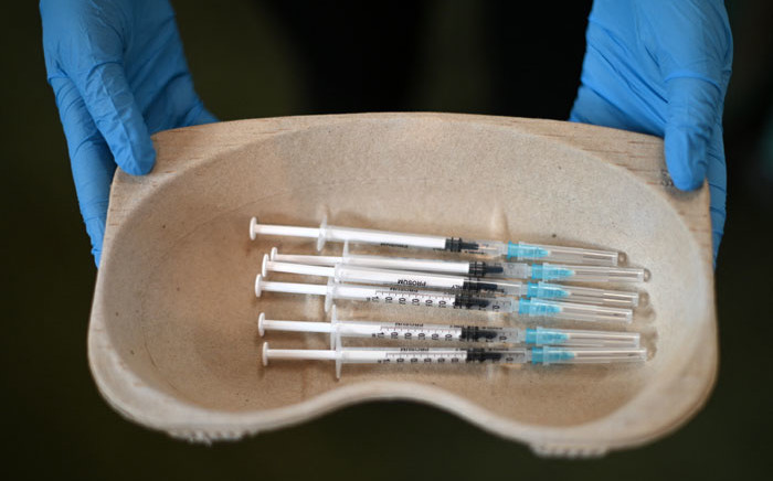 FILE: Pfizer COVID-19 booster vaccine doses. Picture: Daniel Leal/AFP