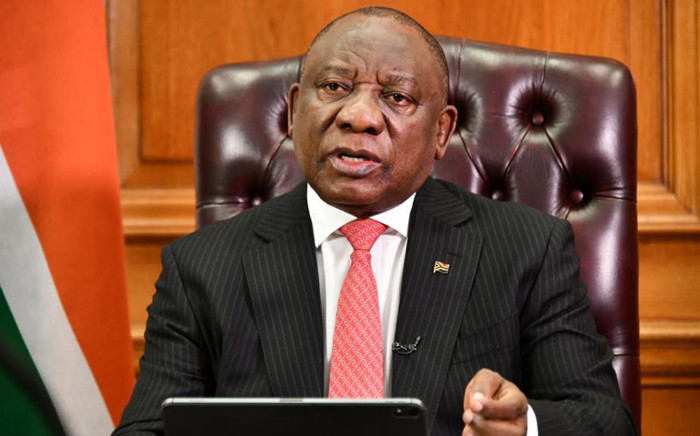 President Cyril Ramaphosa addresses the nation on 23 July 2020. Picture: GCIS